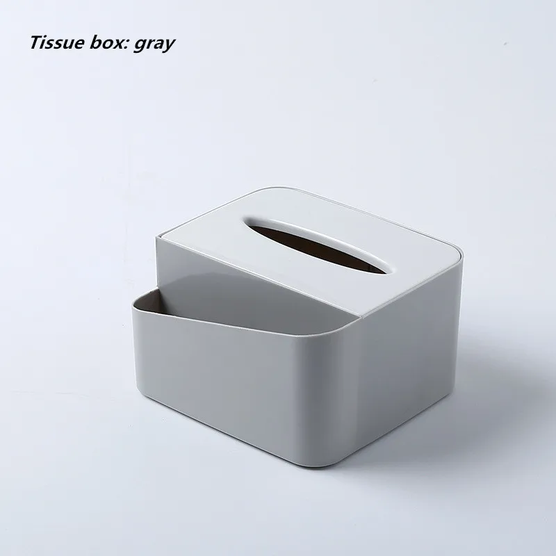 Creative tissue box multi-function tissue storage box home living room remote control storage desktop coffee table storage box - Цвет: 5