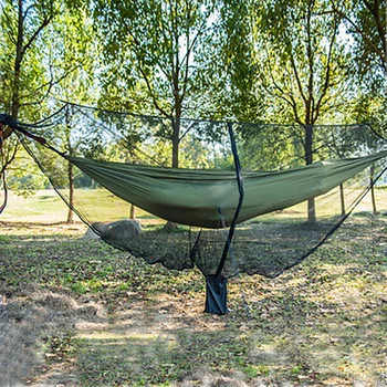 

360 degree all-round hammock outdoor mosquito net cover ultra-light portable hammock mosquito net 330*150 send the wind rope