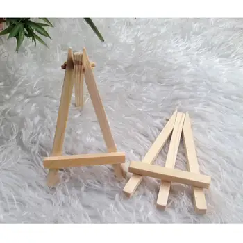 

12pcs Mini Display Miniature Wooden Easel Wedding Table Number Place Name Card Stand 12*7cm