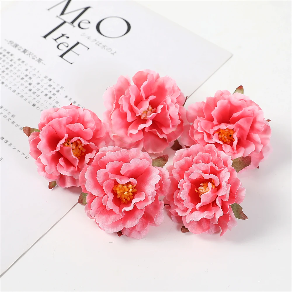 10Pcs Künstliche Pfingstrose Blume Kopf Hause Zimmer Hochzeit Decor Gefälschte Blume Wand Anordnung Zubehör Diy Kopfschmuck Zubehör – Detail 16