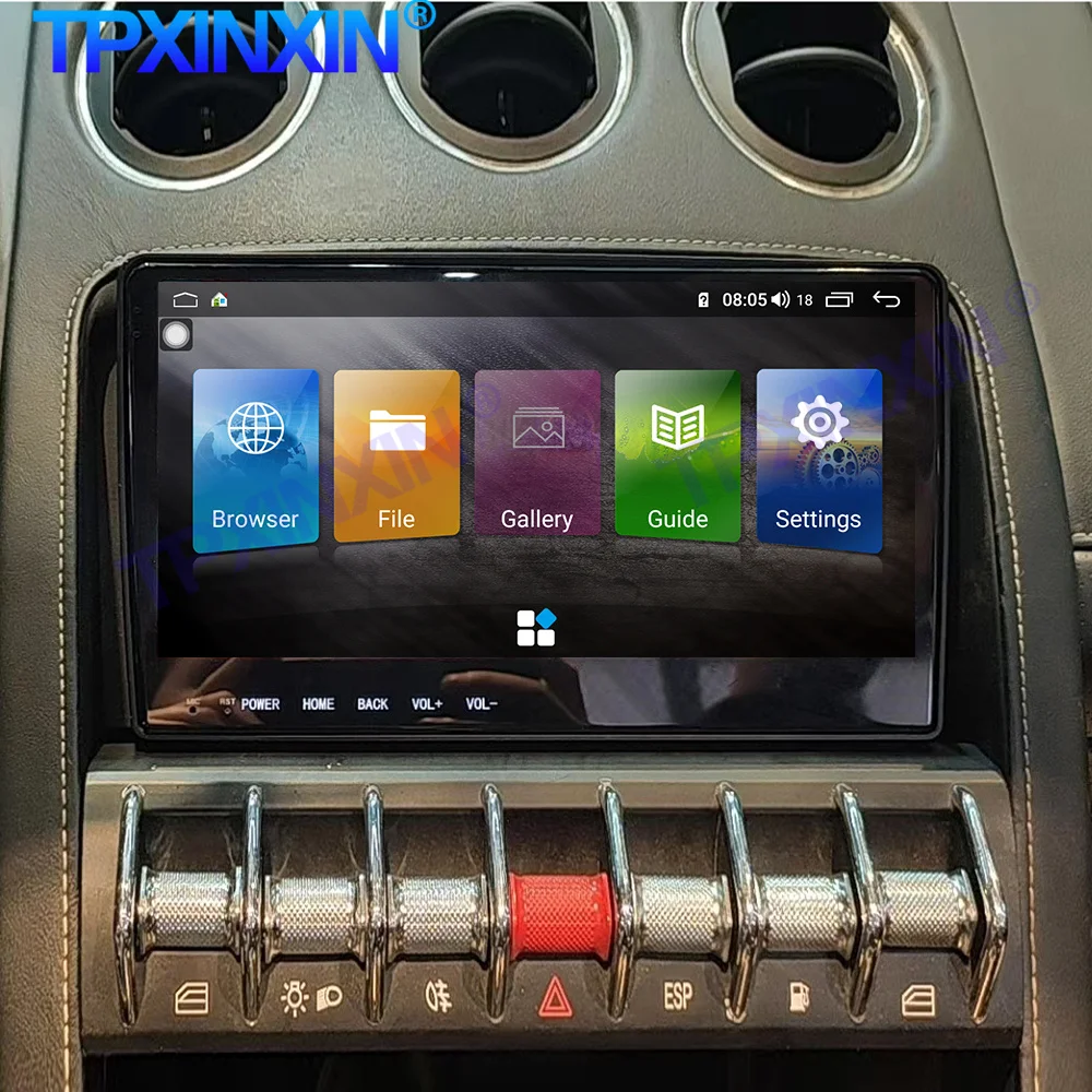 W przypadku Lamborghini Gallardo z systemem Android 11 6 + 128G Carplay samochodowy odtwarzacz multimedialny Radio GPS odbiornik Stereo Navi rejestrator Audio jednostka główna