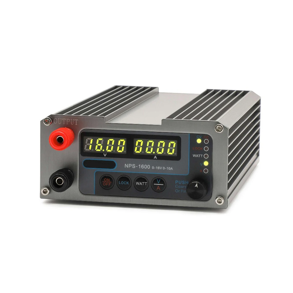 NPS-1601 0-16V 0-10A DC Regulated Switching Power Supply Adjustable Digital Switch CPS-1610II 110V 220V with Output Clip Line