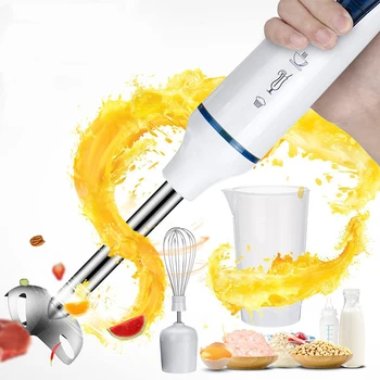 

3 in 1 Electric Blender Fruit Juicer Handheld Egg Beater Juice Mixer Whisk Home Kitchen Tool S55