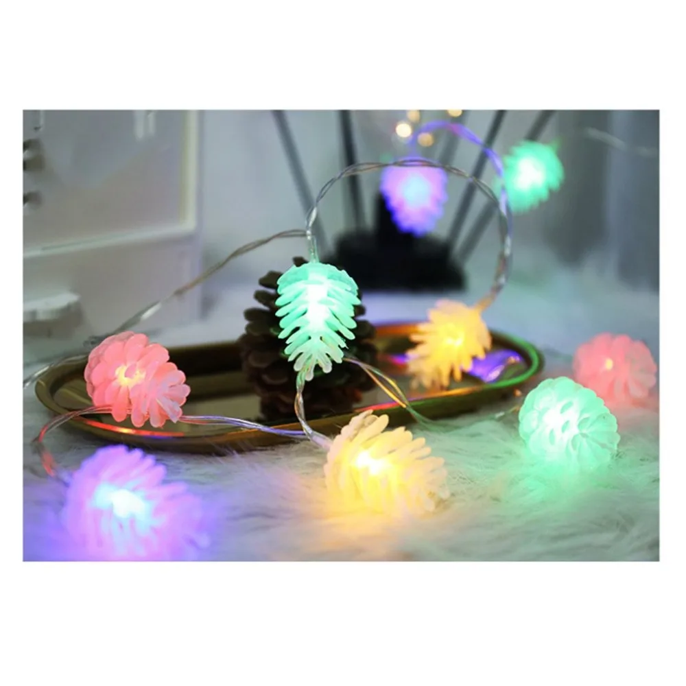 Led Pine Cone Shape Lights String Lights Flashing Lights Battery Starry Christmas Dorm Wedding Decoration