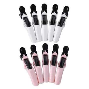 

5pcs Professional Matte Sectioning Clips Plastic Crocodile Hair Sectioning Clips Salon Hair Styling Grip Clamps