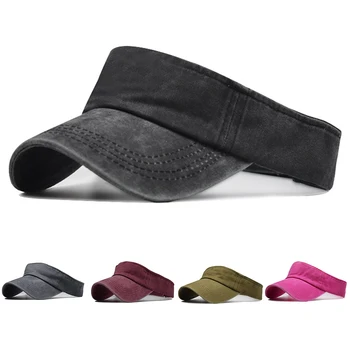 

Beach Sunshade Empty Caps Outdoor Sports Washing Old Baseball Caps Korean Version Duck Tongue Riding Hat Pure Riding Cap