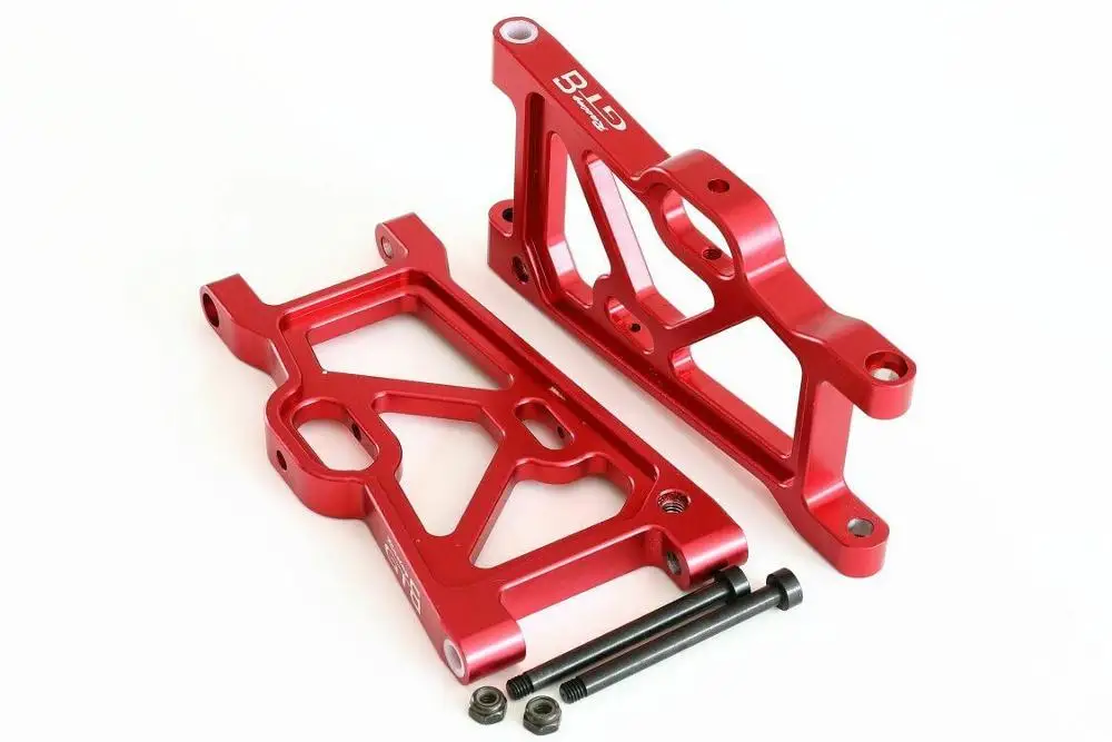 Red 2pcs GTB гоночный алюминиевый сплав передний/рычаг задней подвески для Losi DBXL-e 1/5 rc автомобиля - Цвет: Red 2pcs