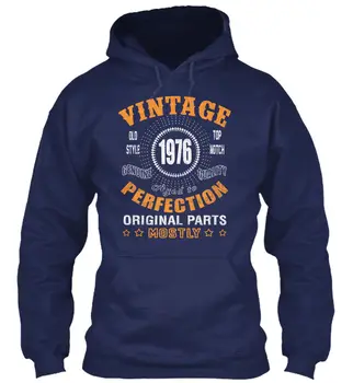 

1976 Vintage Aged Perfection Hoodie Sweatshirt men long sleeve gym jogger winter summer coat
