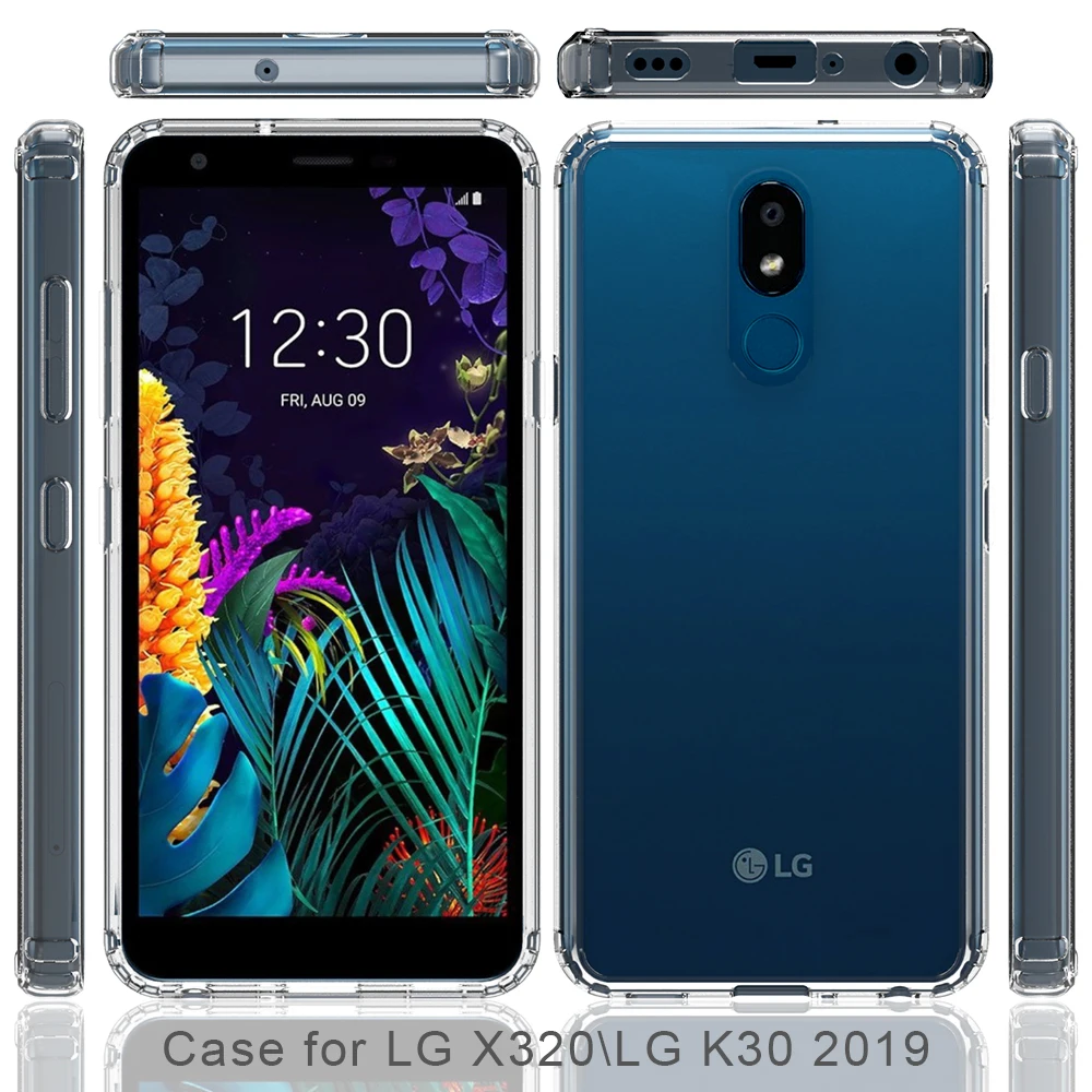 Для LG K30 2019 акрил + ТПУ противоударный прозрачный защитный чехол на заднюю панель |