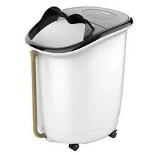 Автоматическая Ванна для ног, электрическая массажная нагревательная пена для ног, высокая глубокая бочка, Массажная машина для ног, домашний термостат