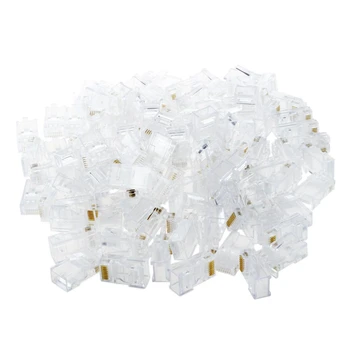 

RJ45 Connector Network Cable CAT5 Crimp Ends Plug x 100