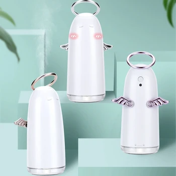 

Angel Usb Aroma Essential Oil Diffuser Ultrasonic Air Home Humidifier Mini Mist Maker Aroma Diffuser 7 Color Led Light Office
