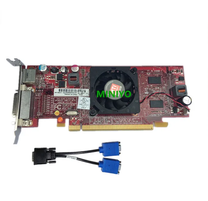 Для DELL HP HD4550 512M GDDR3 59pin видеографическая карта с на dual VGA кабель | Компьютеры и офис