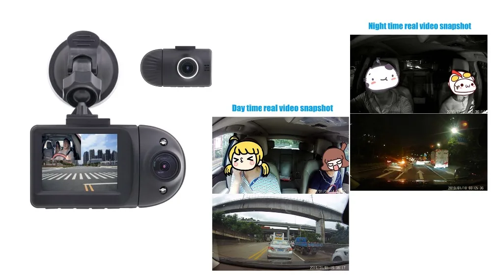 Ainina такси dashcam dual 1080p sony сенсор Автомобильная камера рекордер для uber такси водителя, ночного видения автомобиля Das hcam