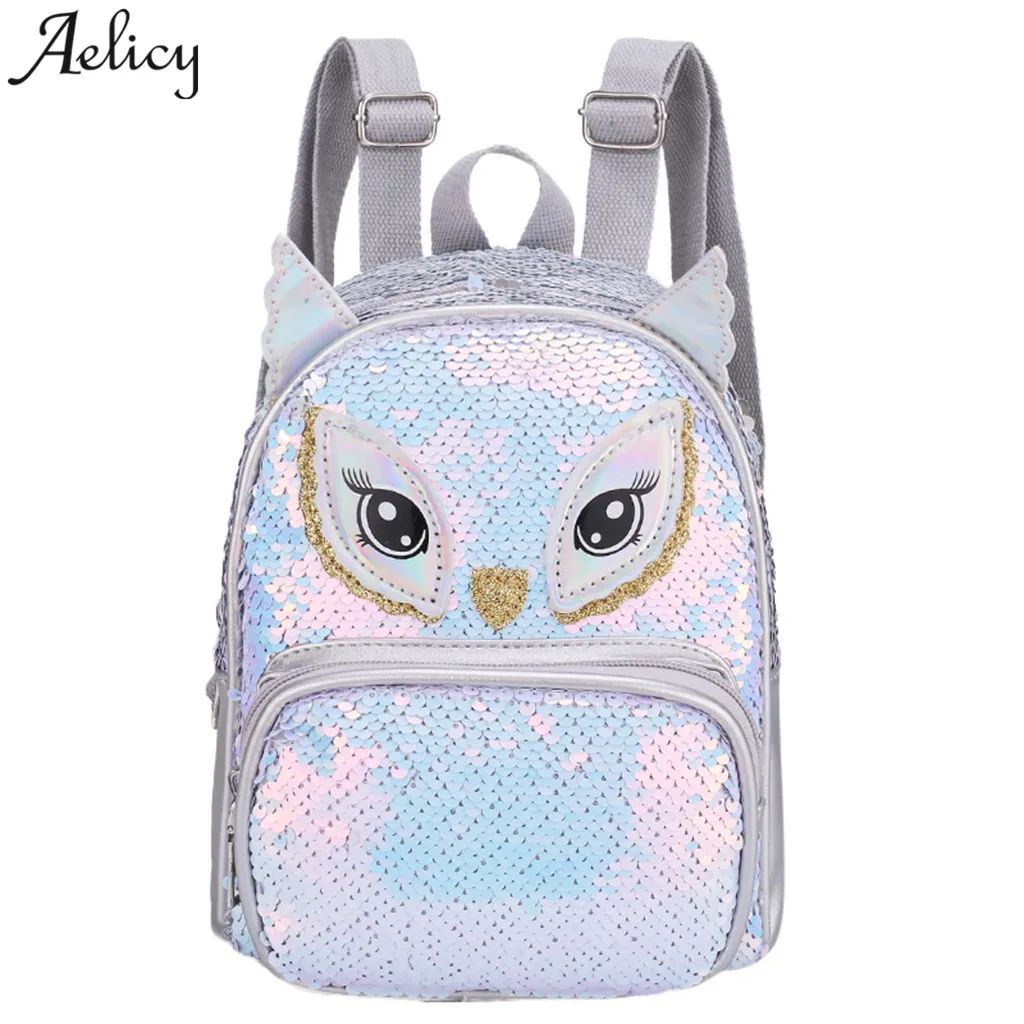 sequin girl backpack