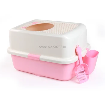 

Top-in cat litter basin full-enclosed extra-large Fat Cat Toilet anti-splashing excrement potty supplies