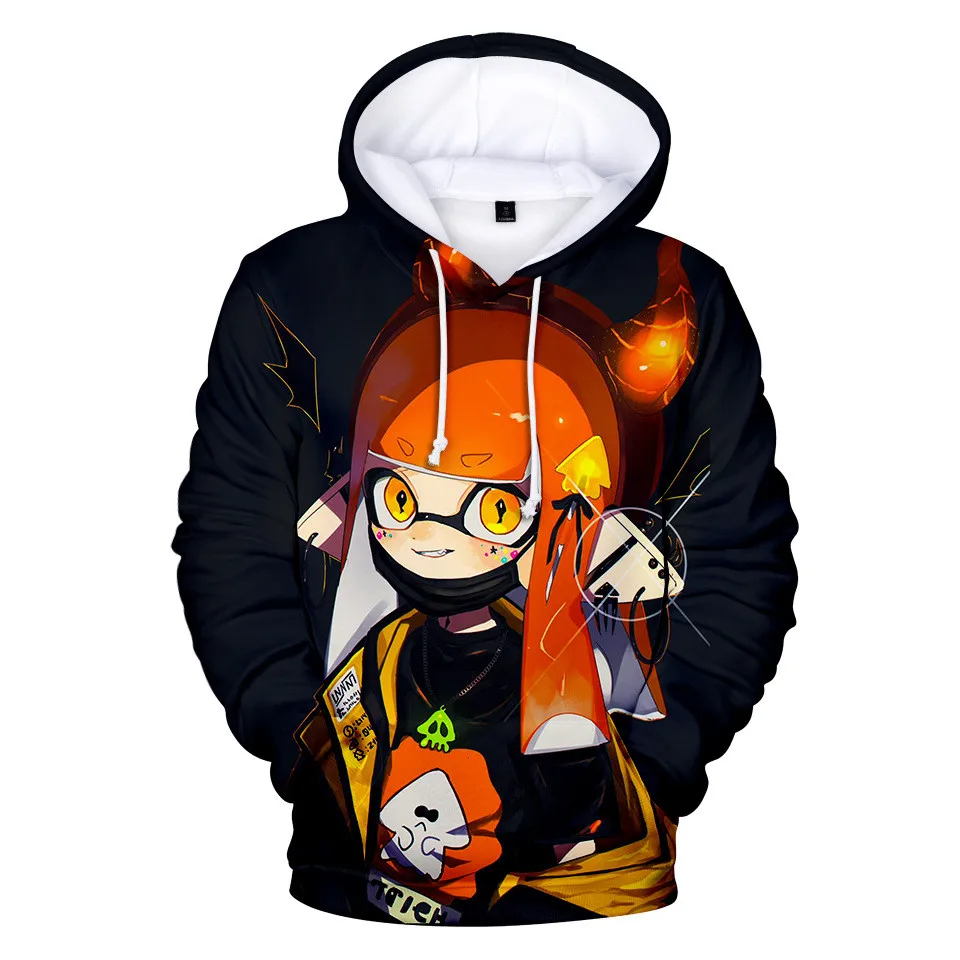  3 To 13 Years Kids Hoodies Shooting Game Splatoon 3d Printed Hoodie Sweatshirt boys girls Harajuku 