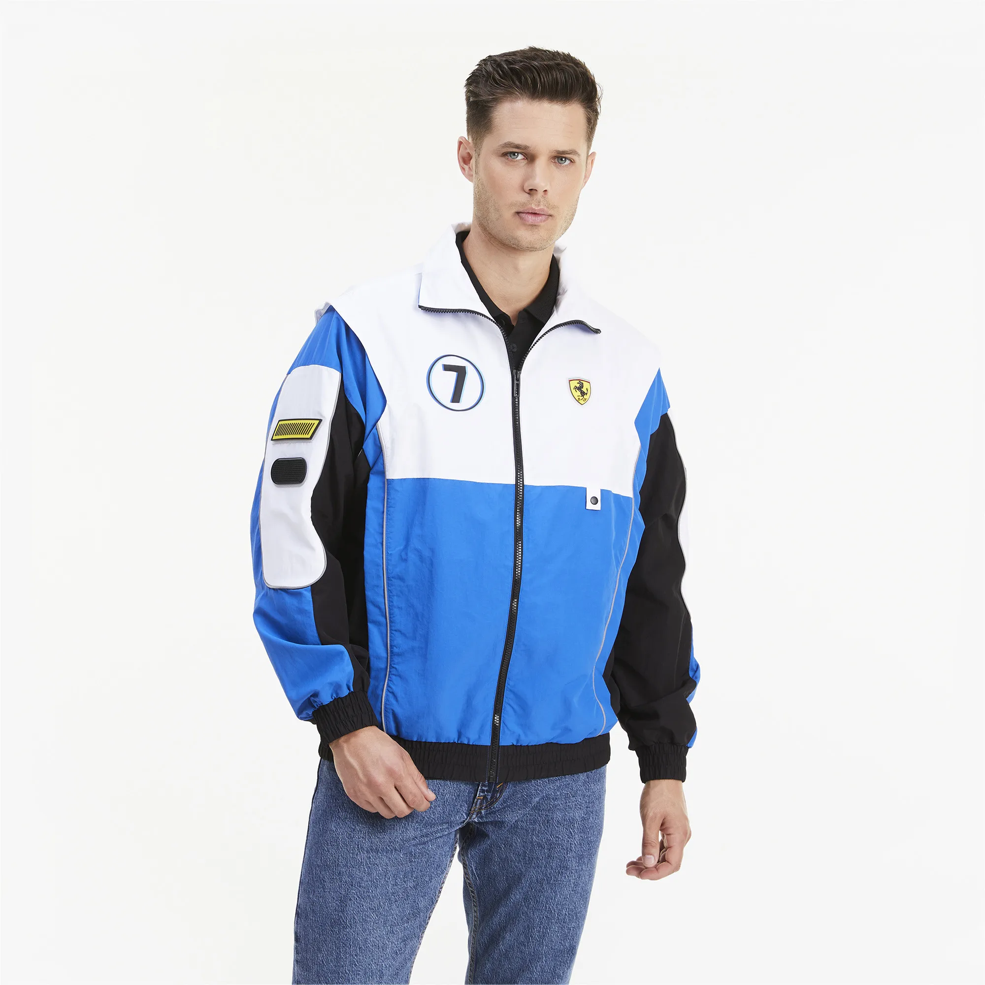 Olympics PUMA Race Street Jkt-ropa para hombre, chaquetas cortavientos, ropa deportiva, Puma - Ropa hombre