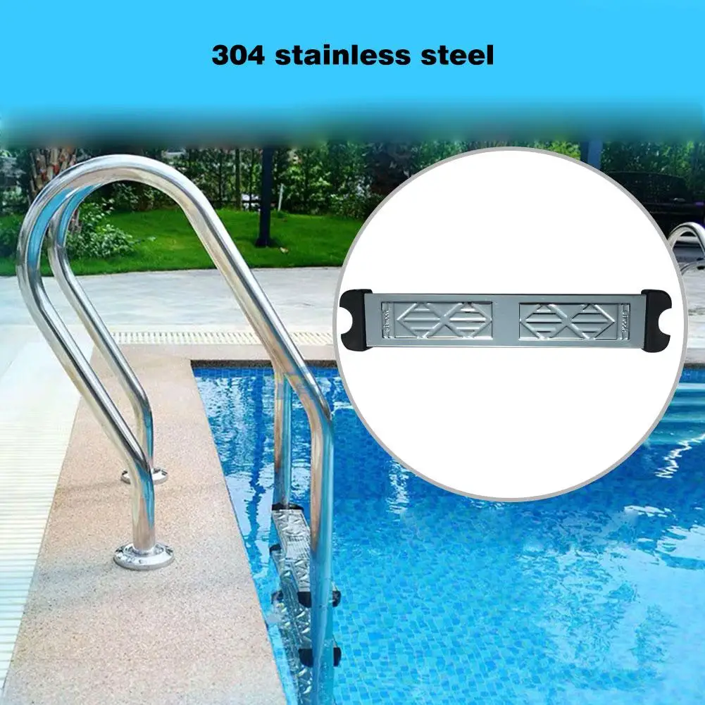 Swimming Pool Ladder Rung Stainless Steel Ladder Step With 2 Screws One Size For Above Ground Underground Pools