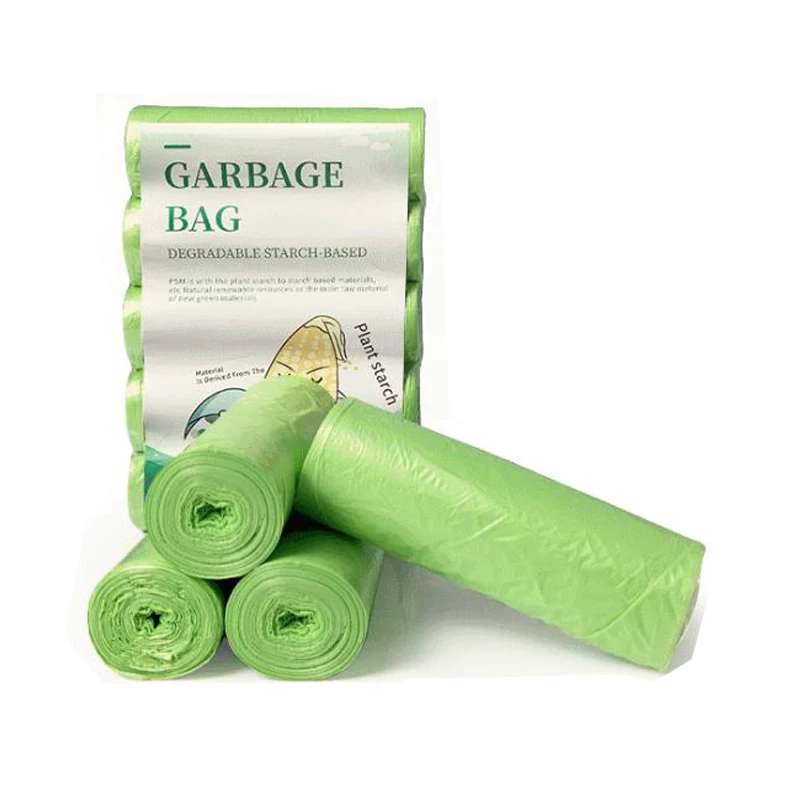 Bolsas de basura biodegradables, productos ecológicos desechables para el hogar y la cocina, cesto de basura Compostable, buen hogar