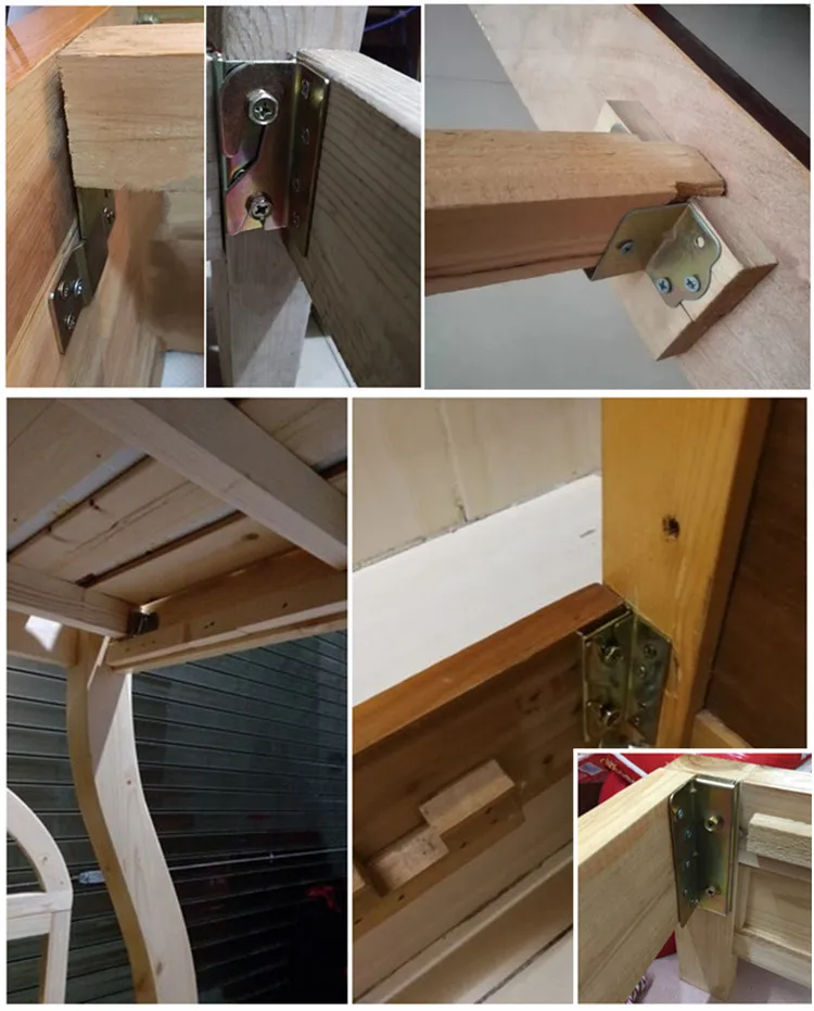 4 par cama feixe suporte de metal