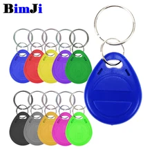 Chaveiro de etiqueta vazia em4305 t5577, etiqueta em branco rfid com chip, keytag 125 khz, cópia regravável e gravável, duplicado de reescrita, com 10 peças 125 khz