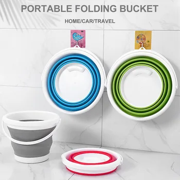 

Foldable Bucket Car Wash Outdoor Fishing Round Bathroom Kitchen Bucket dropshipping