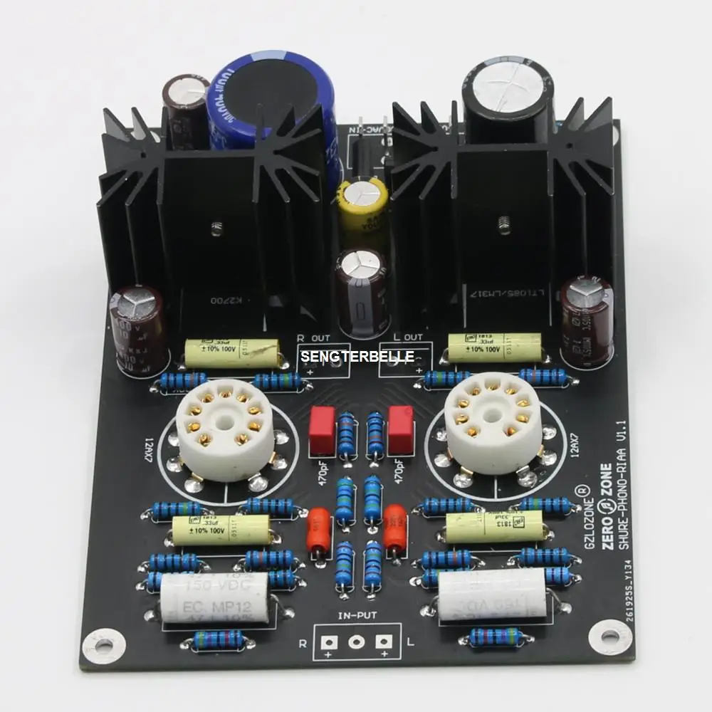 HIFI 12AX7 Tube MM RIAA Turntable Phono Preamplifier Board /Pcb/Kit