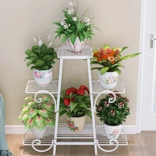 Стойка посадочного типа цветок Airs железо искусство Многоэтажный крытый балкон гостиная Botany цветочный горшок рама Горшечное растение зеленый Luo