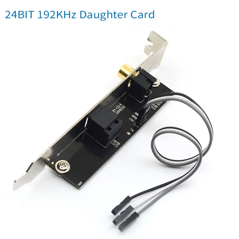 Unisian-fibra Óptica Digital Coaxial Placa de Som 24bit 192khz Spdif Filha Cartão Completo Meia Altura Dac Dts Dcoder para Desktop pc - Image 4