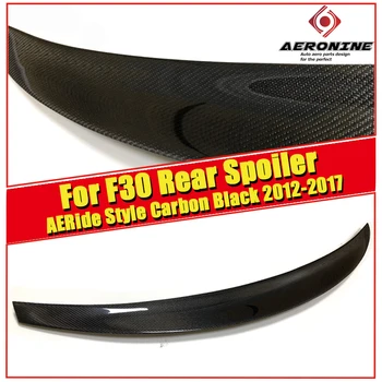 

For BMW F30 RIDE Style Carbon Fiber Rear Trunk Spoiler Wing Lip 3-Series 320i 320d 325i 328i 330i 335i 340i Look Wings 2012-2017