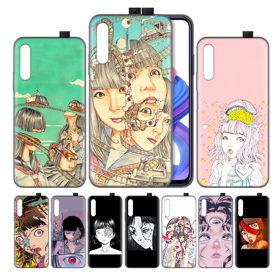 

Silicone Case Cover for Huawei Honor 8X 8C 8A 8S 9X 10 20 20i V20 Play Y5 Y7 Y9 Lite Pro Prime 2019 Nova 4e shintaro kago Horror