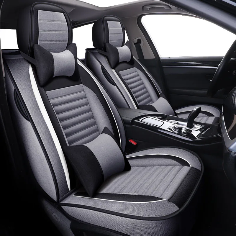Льняные универсальные чехлы для автомобильных сидений Dodge avenger caliber challenger charger