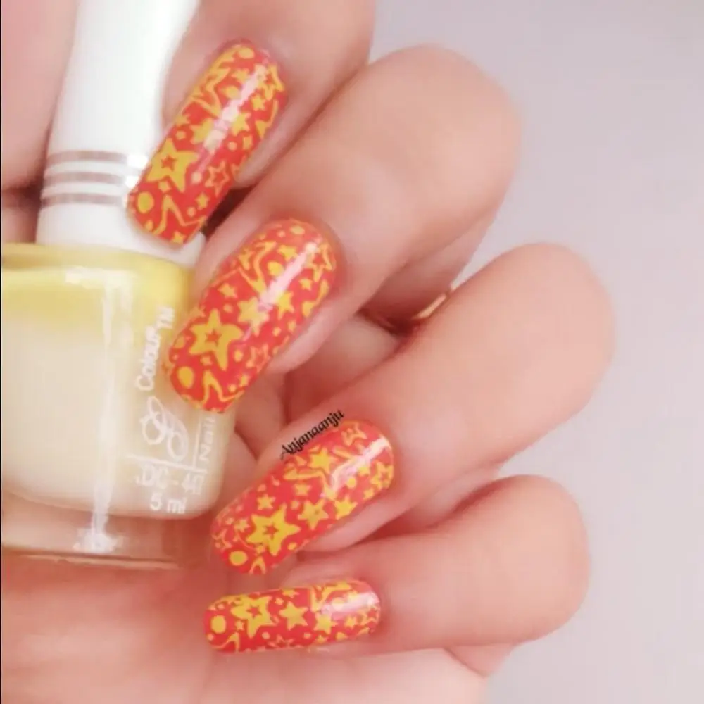 BeautyBigBang 5 см круглые пластины для штамповки ногтей Рождественская Снежинка звезда изображение пластины для дизайна ногтей Шаблон трафарет для ногтей BBB-009
