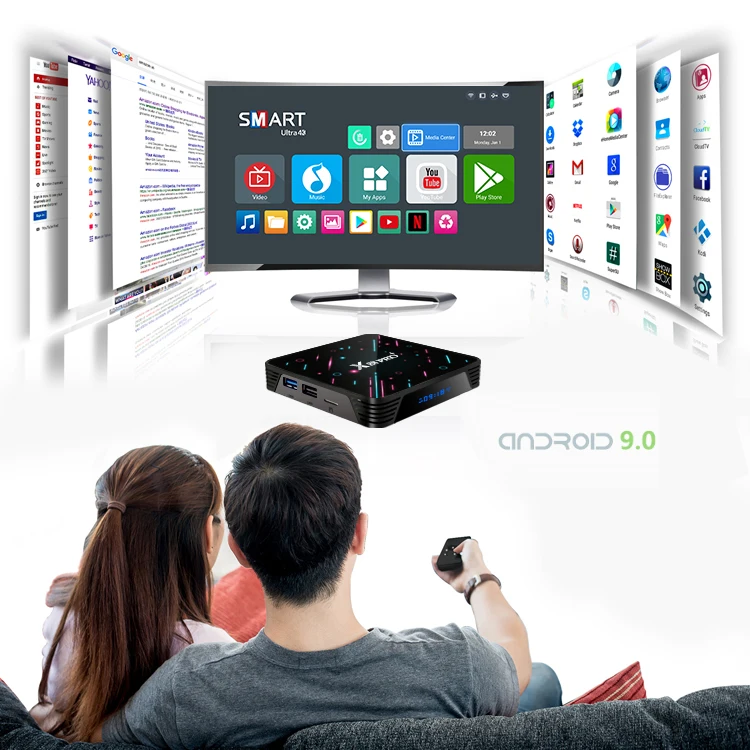  Android 9.0 TV BOX Smart TV BOX X88 Pro Plus Octa Core RK3368 Google Voice Assistant 4K Dual Wifi B