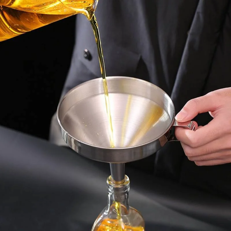 

New Multifunctional Stainless Steel Funnel Utensils Wine Funnel Household Funnel Universal Cone Coffee Funnel S/M/L
