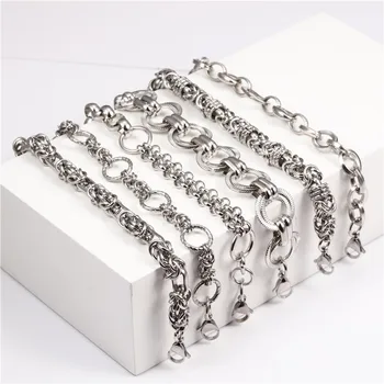 

OUFEI Stainless Steel Bracelet Femme Cuff Metal Bracelet Charms Fashion Jewelry Accessories Jewelry For Women Free Shipping