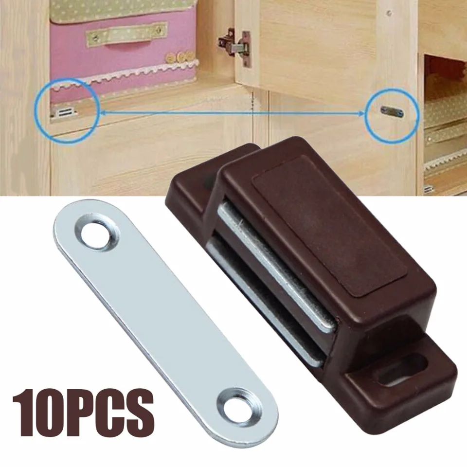 10pcs Magnetic Door Catches Kitchen Cupboard Wardrobe Cabinet