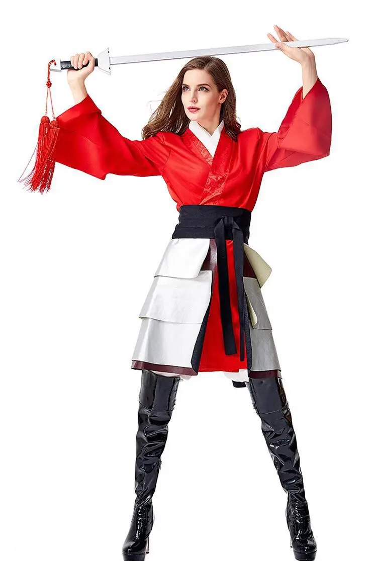 Hanfu Female Warrior Cosplay Woman Ancient Chinese Traditional Costumes  Carnival Purim Parade Stage Show Role Play Party Dress - Cosplay Costumes -  AliExpress