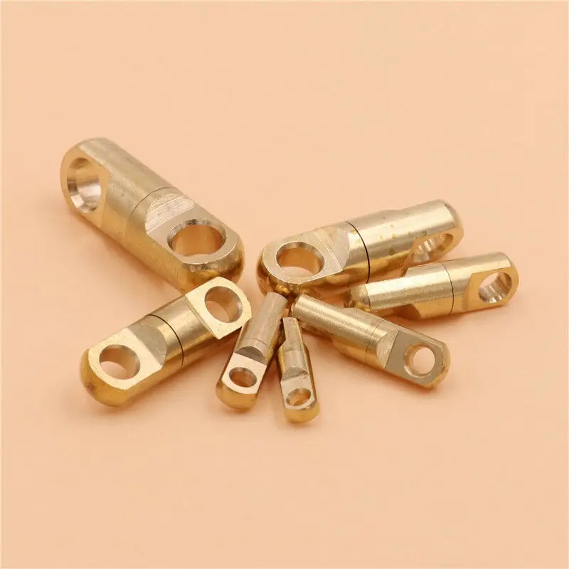 Solid Brass Swivel Round Eye Rotating Connector Key Chain DIY L/S 