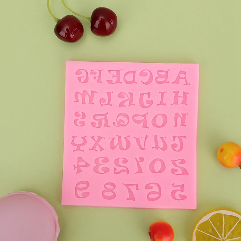 Digital Letters Baking Cake Liquid Silica Gel Mold Clay Mold Liquid Silica Gel Mold Liquid Silica Gel Cake Mold