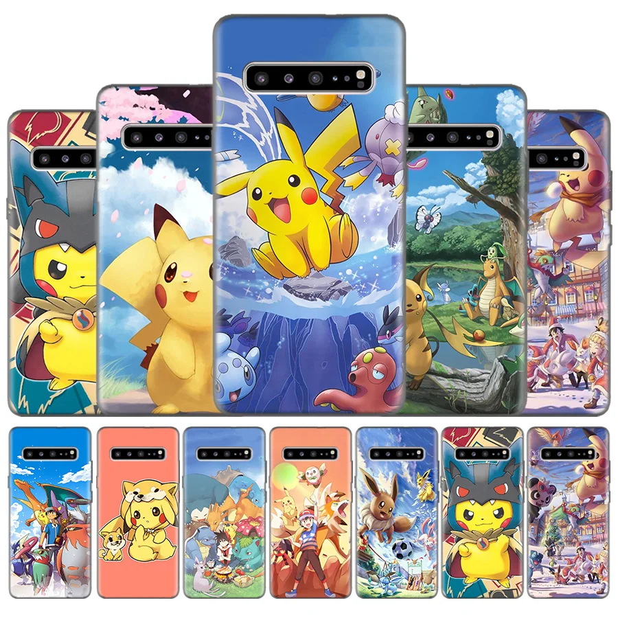 

Silicone Case For Samsung Galaxy S10 S10e 5G S9 S8 S7 Edge M40 M30 M20 M10 J8 J6 J4 Plus 2018 Cover pokemons go capinhas para