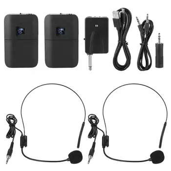 

Portable Wireless UHF Mic Head-mounted Microphone with Receiver Transmitter Microfone