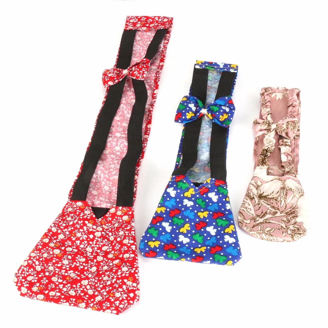 3 Sizes Pet Diaper Adjustable Sanitary Washable Female Goose Duck Chicken Poultry Cloth Diaper Underwear for Farm Color Random