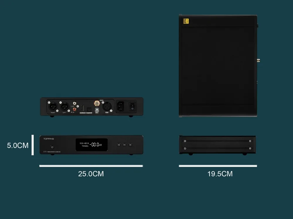 Топпинг D70 двойной AK4497 USB ЦАП XMOS XU208 DSD512 собственный CSR8675 AK4118 32 бит/768 кГц аудио предусилитель Регулятор громкости декодер