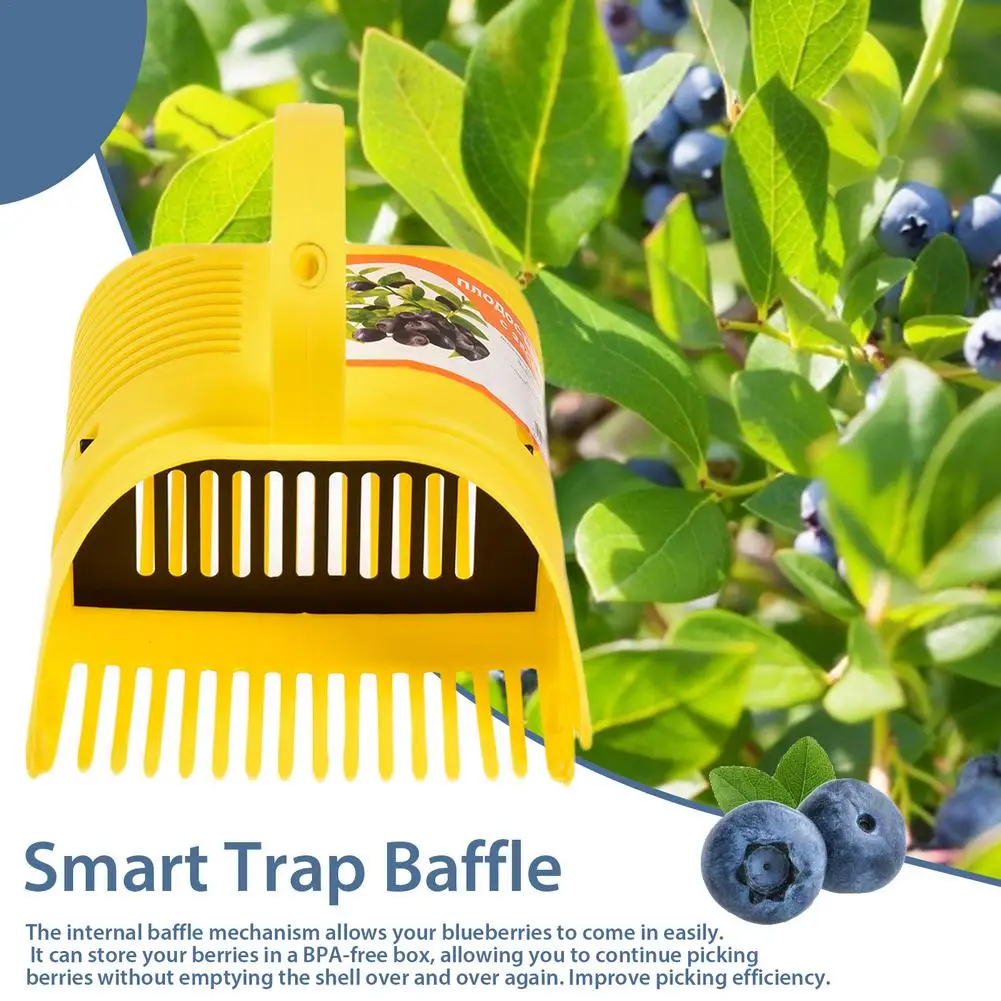 Blueberry Picker Ergonomic Soft-touch Handle Easy To Use Picker Fruit Basket Gardening Plant Fruit Harvest Tool 5
