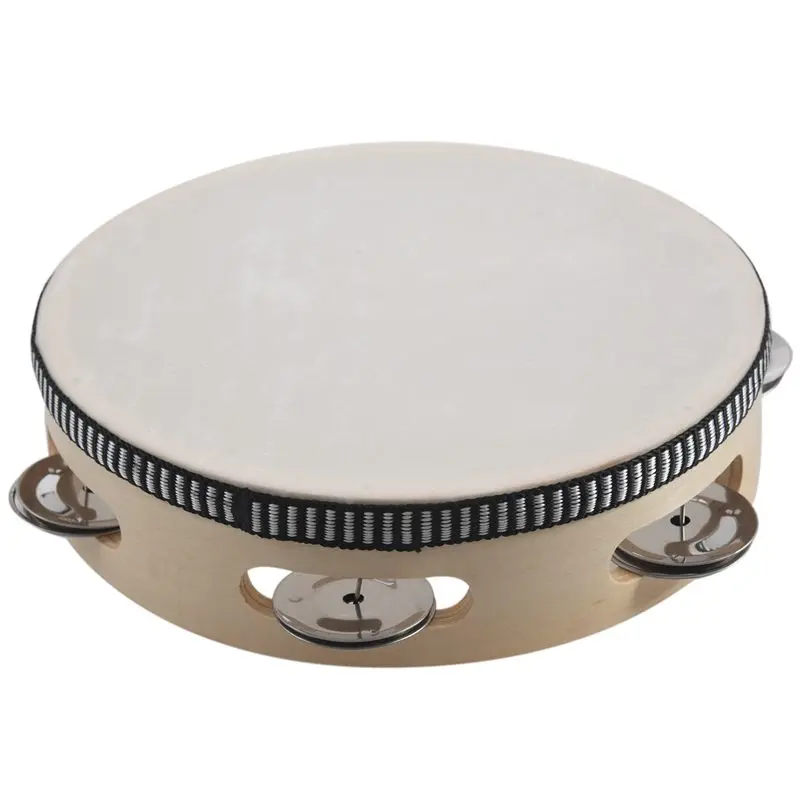 Dropship-7 дюймов музыкальный бубен тамборин барабан круглый ударный инструмент, подарочный для KTV Вечерние