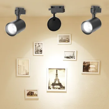 

2pcs/set COB 20W 30W Led Track light aluminum Ceiling Rail Track lighting Spot Rail Spotlights Replace Halogen Lamps AC220V