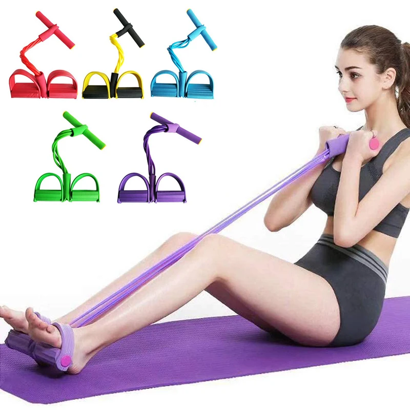 Fitness Sit Up Pull Rope Abdominal Exerciser Premium Multi-Function Tension Rope 