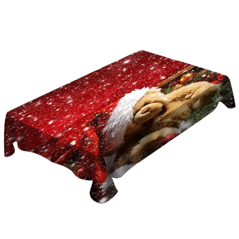 Рождественская скатерть, новогодняя скатерть, рождественское покрытие для стола, высокое качество, вечерние скатерти для украшения дома